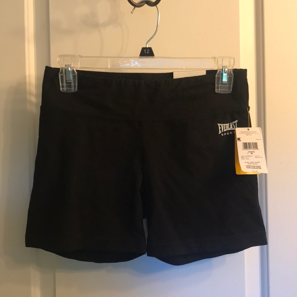 Black Bike Length Shorts